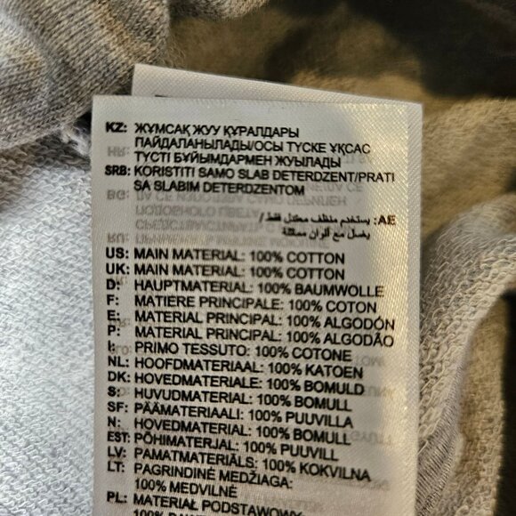 Adidas Hoodie Pullover Sweatshirt Men XL Gray Athleisure Workout Athletic School - Picture 11 of 13